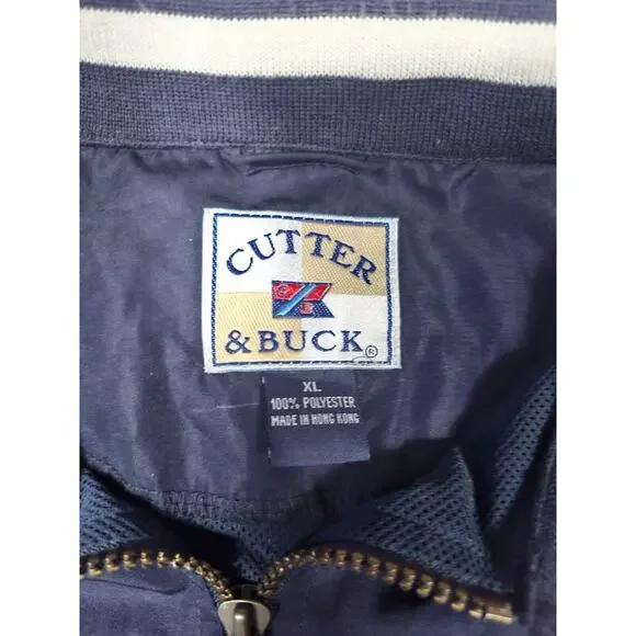 Vintage Cutter and Buck 1/4 Zip Pullover Windbreaker - Sz Large - Picture 7 of 7